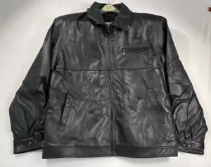 Northern Explorer Mens XL Black Leather Vintage Jacket Coat Genuine Leather - Picture 1 of 10
