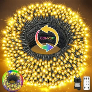Luci Di Natale Esterno 50M Catene Luminose 400LED Luce Stringa 11 Modalità Luci - Foto 1 di 15