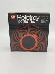 GAF Rototray 100 Slide Tray Projector Sawyer's 2 x 2 Slides New Sealed 1978 VTG - Picture 1 of 6