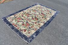 Turkish rug, Handmade rug, Vintage rug, Boho rug, Wool rug, 4.8 x 8 ft RA3358