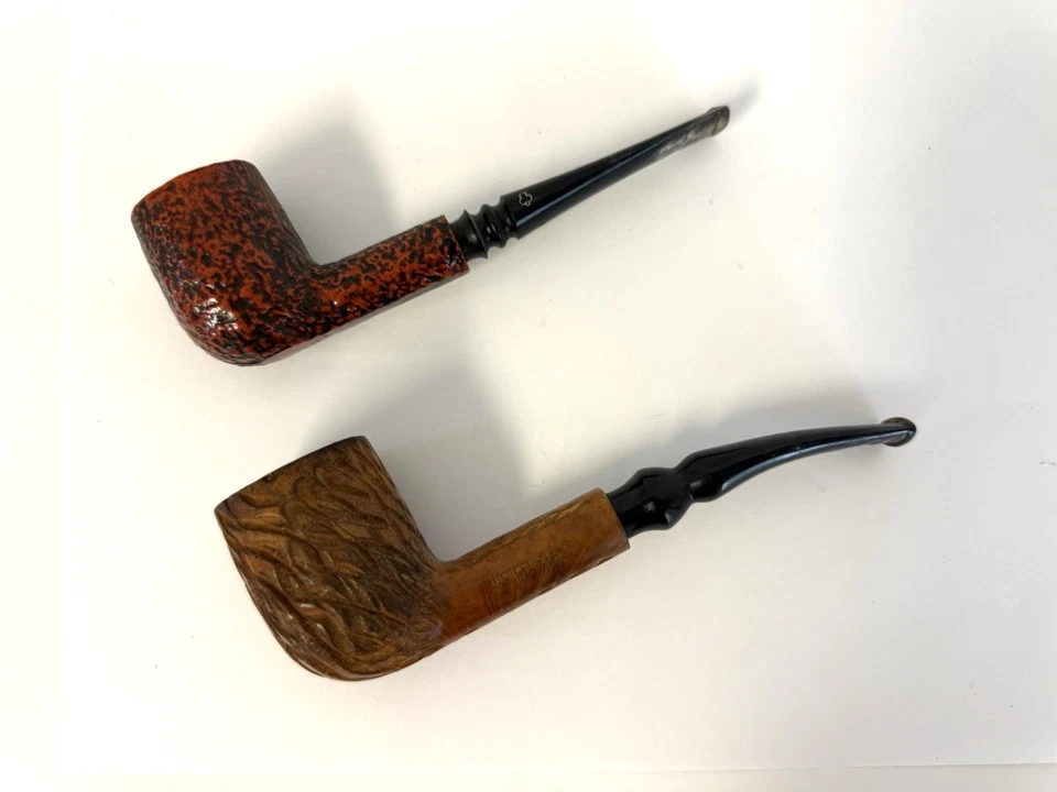 Lote De Colección De 2 Pipas De Tabaco Importadas Briar Big Pipe + Kaywoodie Redroot Foto 1 de 4