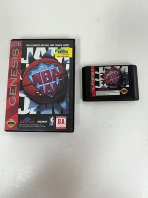 SEGA GENESIS VIDEO GAME NBA JAM VIDEO GAME TESTED WORKING BASKETBALL - Image 1 of 2