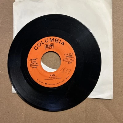Johnny Cash And The Tennessee Three The Miracle Man/Kate 1972 Columbia 45 - Image 1 of 2