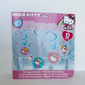 Hello Kitty Swirl Party Decorations 2011 Sanrio 12ps Birthday - Picture 1 of 4
