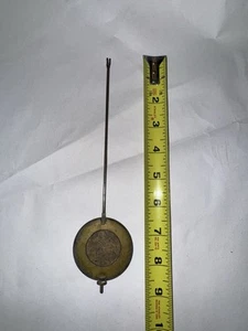 Large Antique French Brass Clock Pendulum For Portico & Mantel Clocks - Picture 1 of 3