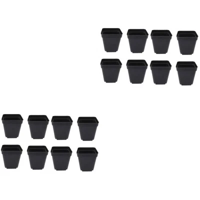  100 stücke Kunststoff quadratische Blumentopf Mini dekorative Blumentöpfe - Bild 1 von 4