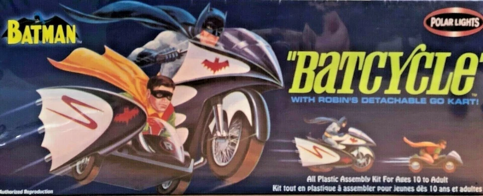 Kit Modelo Plástico Go Kart Desmontable Luces Polares 6902 Batcycle con Robin's Foto 1 de 1