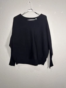 Tahari eleganter schwarzer Pullover mit Rundhalsausschnitt Damen Large - Bild 1 von 6