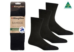 3 Pairs Of Kinggee Bambo Work Socks Made In Australia Mens - WorkWearZone - Bild 1 von 15