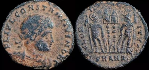 Constantine II Ancient Roman coin 317 - 340 AD Æ 17 mm. 1,70 gramm. #841 - Picture 1 of 3