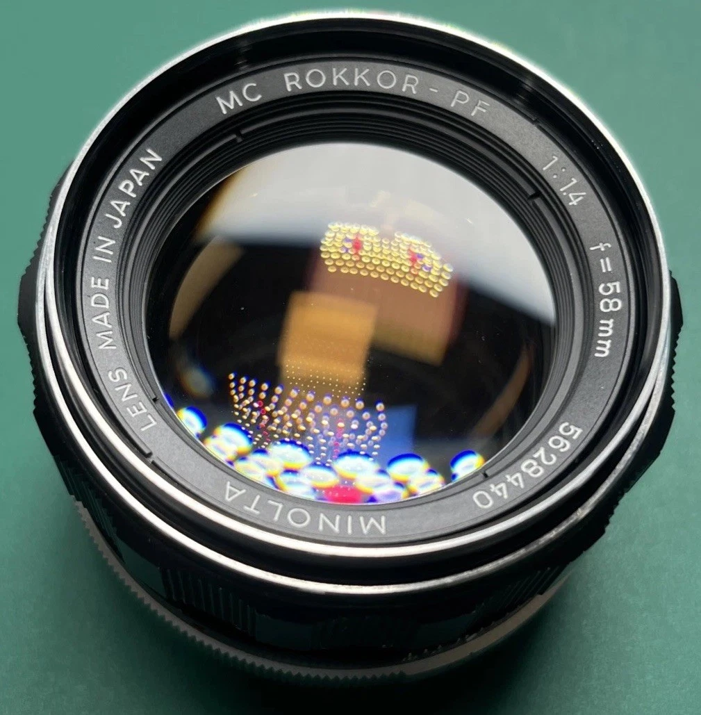 Minolta Rokkor PF 58mm Focal f/1.4 Camera Lenses for sale | eBay