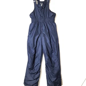 Pantalones de nieve con babero Faded Glory para niños talla M 8 correas ajustables azul marino - Imagen 1 de 13