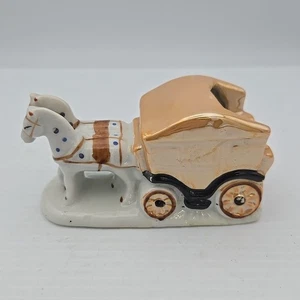 Vintage Japanese Horse And Carriage Ashtray - Picture 1 of 4