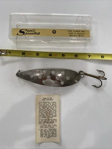 Tiki Fishing Lure Sonic Spoonfish In Original Box 5 Vintage - Picture 1 of 9