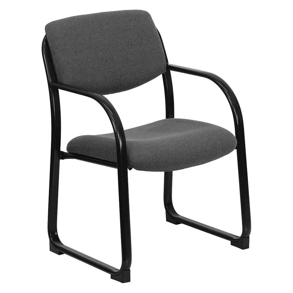 FLASH FURNITURE BT-508-GY-GG Frame Chair,34 in H,Gray 420G16 — 第 1/1 张图片