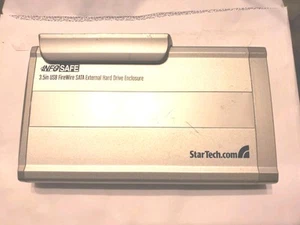 Boîtier de disque dur externe StarTech InfoSafe 3,5" USB SATA - non testé en l'état - Photo 1/2