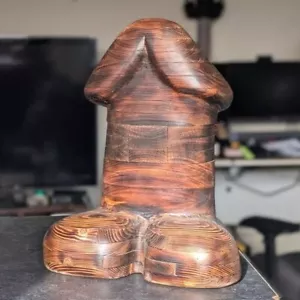 Giant Wooden Willy - Fertility Statue - Hat Rack/Cap Stand, Hand made. - Picture 1 of 12