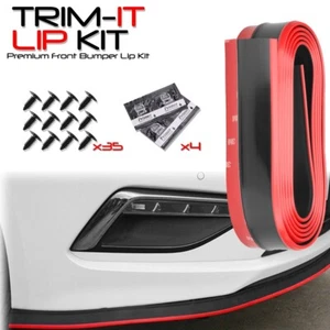 TRIM-IT Lip Kit Universal Fit Bumper Lip Spoiler Body Kit Wing Red Eagle - Bild 1 von 12