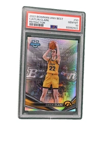 2022 Bowman Univ Best 50 Caitlin Clark Rookie Refractor PSA 10 - Bild 1 von 2