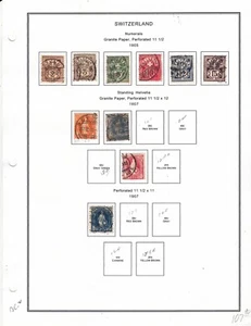 Switzerland Sc 113/124 Used $$$ ( lot 3670 ) - Picture 1 of 1
