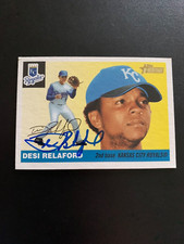 Desi Relaford Signed 2004 Topps Heritage #369 Card Kansas City Royals Auto COA