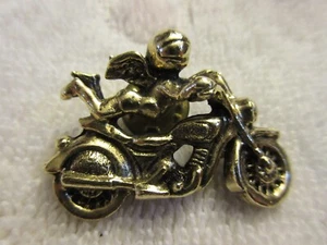 CAMCO Winged Guardian Angel Motorcycle Rider Cherub, SAFE RIDE PIN - Picture 1 of 3