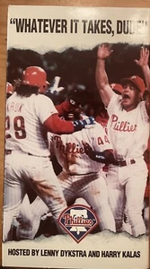 “Whatever It Takes, Dude” Phillies 1993 VHS Tape. Run Time: One Hour - Picture 1 of 4