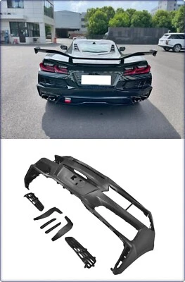 KOMPLETT STOßSTANGE HINTEN FÜR CHEVROLET CORVETTE C8 2020 - 2025 STINGRAY - Bild 1 von 4