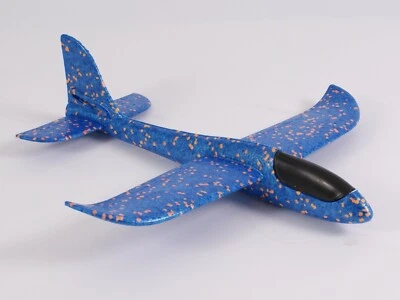 Mini Chuck Glider Free Flight Foam Hand Launch Plane Blue/Orange 485mm Wingspan - Image 1 of 4