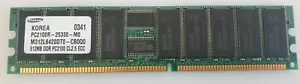 Samsung 512MB DDR266 PC2100R Memory )M312L6420DT0-CB0Q0) - Picture 1 of 2