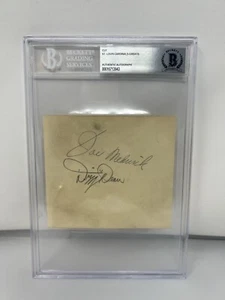 Mort Cooper Dizzy Dean Joe Medwick Signed Cardinals Greats Cut Page Beckett Auto - Picture 1 of 2