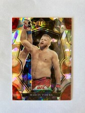 2023 Select UFC Marcin Tybura Premier Level Cracked Ice Prizm SSP #8/8 Card #166
