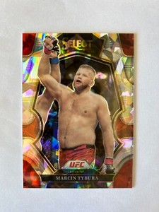 2023 Select UFC Marcin Tybura Premier Level Cracked Ice Prizm SSP #8/8 Card #166
