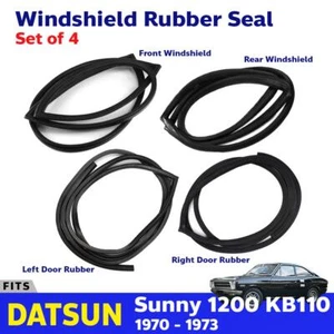 Windshield Door Rubber Seal Fits Datsun 1200 Coupe KB110 Sunny 2D 1970-73 YXS4 - Foto 1 di 3