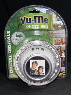 Vu-Me Photo Golf Ball Digital Photo Frame Holds 70 Pictures New Sealed  - Image 1 of 4