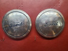1938 1939 Ford Pickup Truck P4 Dog Dish 10" Poverty Hubcap 1 TON 8 Lug PAIR