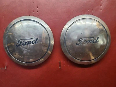 Ford Pickup Truck P4 1938 1939 plato para perros tapacubos de pobreza de 10" par de 1 tonelada y 8 orejetas Foto 1 de 4