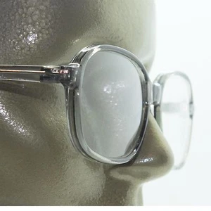 Simple Office Reading Glasses No Fuss Acrylic Smoke Gray Frame +1.00 Lens Power - Picture 1 of 4