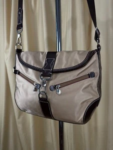Lancel Paris Nylon Vintage Shoulder Bag One Size Beige Womens - Picture 1 of 21