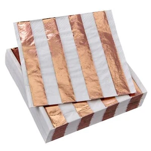 Rose Gold Napkins for Wedding Reception - 36 Pc Absorbent Paper Napkins for P... - Picture 1 of 2