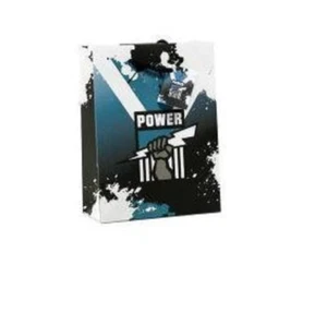 Port Adelaide Power Official AFL Team Logo Medium Gift Bag Birthday 24x 18 x 8cm - Picture 1 of 1
