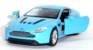 Modellino auto ASTON MARTIN V12 VANTAGE blu circa 11,7 cm merce nuova di WELLY - Foto 1 di 3
