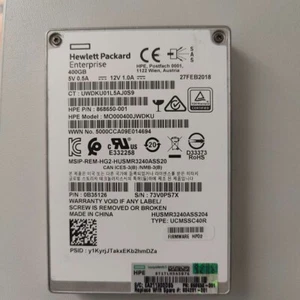 400GB SAS HPE Modell MO000400JWDKU PN: 868650-001/834291-001 nur für Server - Bild 1 von 1