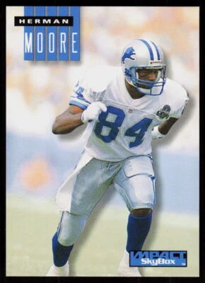 1994 SkyBox Impact Herman Moore #79  Football  Detroit Lions - Image 1 of 2