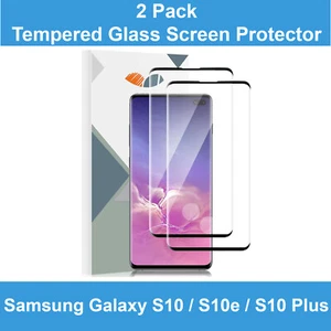 2 Pack Full Tempered Glass Screen Protector For Samsung Galaxy S10 S10e S10 Plus - Picture 1 of 7