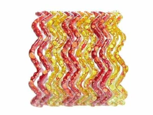 2,6 S Spaß Zickzack Mode Glas Armbänder Bollywood indischer Schmuck Armband rot - Bild 1 von 2