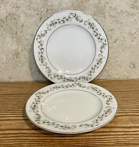 Set of 2 Brentwood Fine China Cottonwood Bread & Butter Plates 6 1/4" - Picture 1 of 6