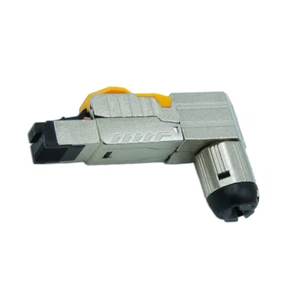 Netzwerkstecker Winkel Stecker 90°, CAT6A, CAT 7,Steckverbinder RJ45 Werkzeuglos - Bild 1 von 3
