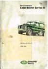LAND ROVER SIII 2.25 2.6 3.5 PETROL 2.25 DIESEL 1971-85 FACTORY PARTS CATALOGUE