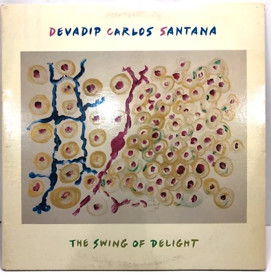 DEVADIP CARLOS SANTANA 2 LP GATEFOLD THE SWING OF DELIGHT Play Tested VG+ 1980 - Image 1 of 4